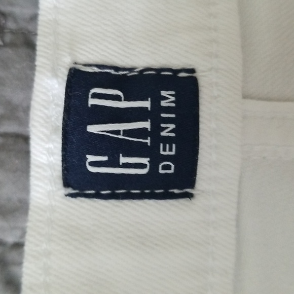 GAP white denim 3" shorts raw hem size 30/10 - Picture 3 of 8